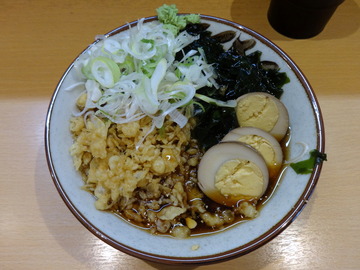 彩彩@大井町(3)冷やしたぬき480味付け玉子70