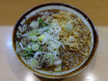 20151126彩彩@大井町(2)たぬきそば400味付玉子100