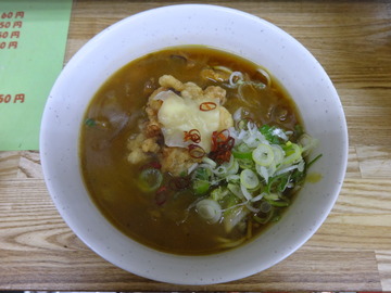 一由そば@日暮里(4)カレーそば390チーズゲソ80