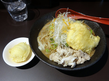 麪治@蒲田(11)超濃厚味噌うどん並790鶏天80玉子天100