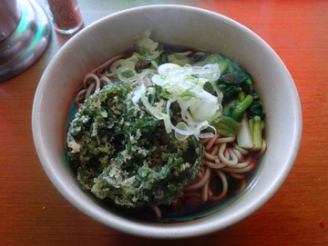 そば千@馬喰町(2)青菜そば350春菊90