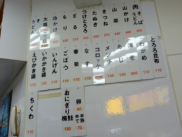 うさぎや@新橋 (2)冷かけ320春菊110ゆで卵70