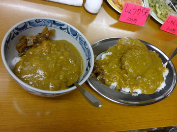 銀座堂@上尾(8)鳥肉そば420ごぼう天100半カレー270
