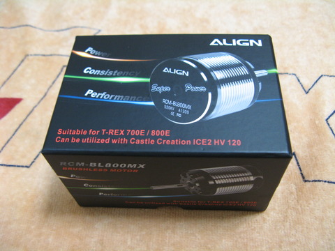 ALIGN RCM-BL800MX ブラシレスハイパワーモーター搭載