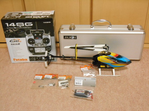 ALIGN T-REX250SE RCヘリ【受信器付/予備パーツ多数】（ラジコン