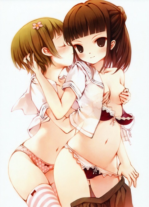 虹下着姿の女の子の画像