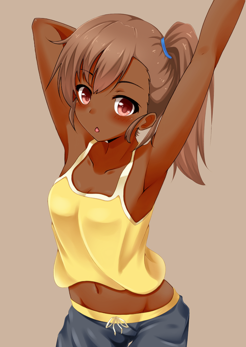 日焼け褐色娘の二次エロ画像05