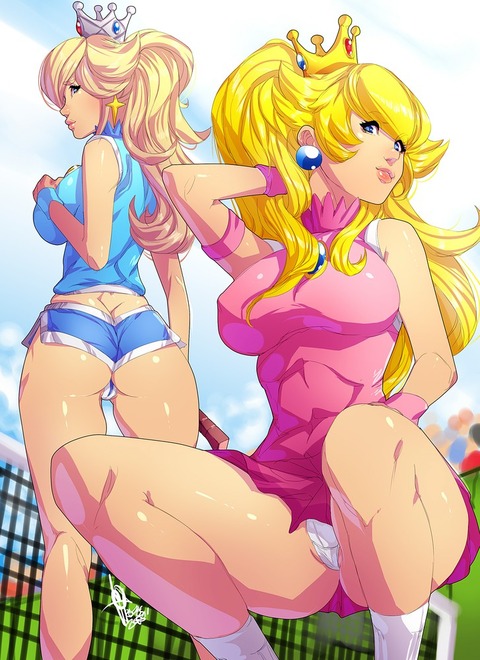 テニスウェアの二次元美少女画像02