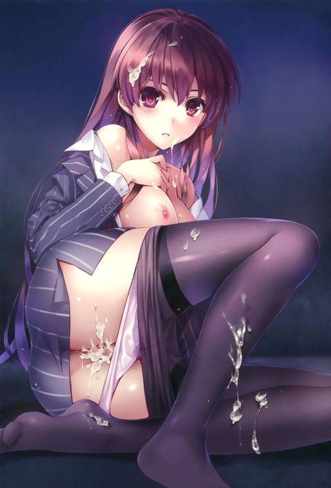黒スト履いた女の子の虹エロ画像
