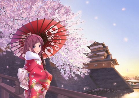 着物姿の美しい2次画像01