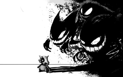 ポケモンカラカラの黒い影