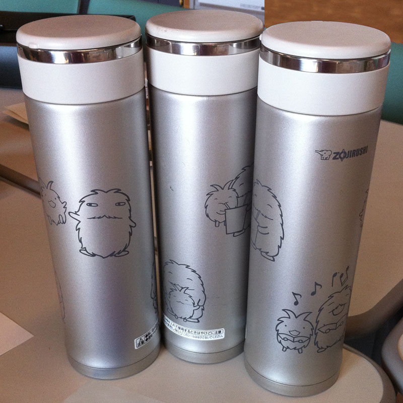 夏本番！象印モリゾーとキッコロの水筒を3人が持ってた : expo memo 愛