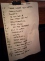 set list
