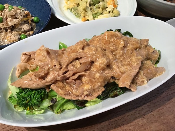 ◆3/11焼き野菜豚あんかけ