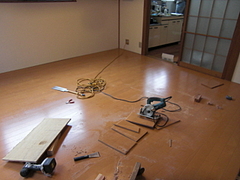 フローリング工事 1