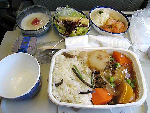 機内食1回目 機内食1回目