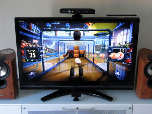 Xbox360】Kinect（キネクト）の設置 薄型テレビの上に取り付ける方法