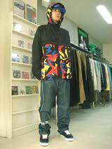 HECTIC 『PACKABLE JACKET』にHECTIC 『CYCLING DENIM PANTS』を合わせ 