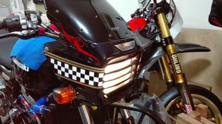 ヘットライトルーバー ZRX1200R | バイクのワンオフパーツ