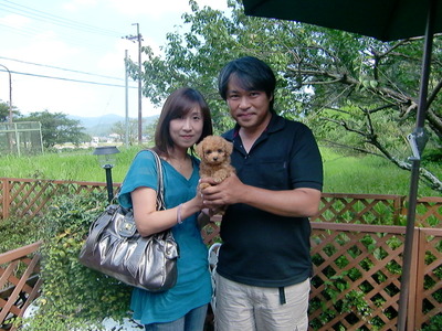 オーナー様と子犬ちゃん
