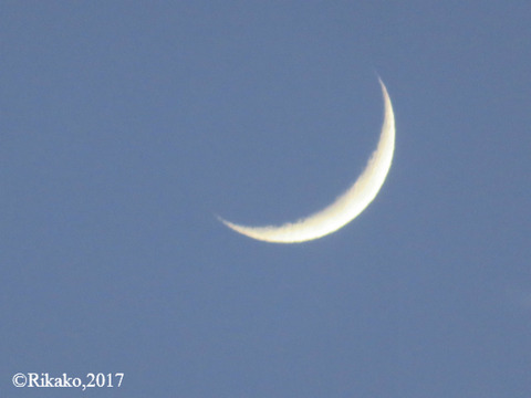 満月に向かう三日月 ①