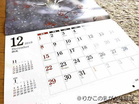 2018/12/06 来年のカレンダー