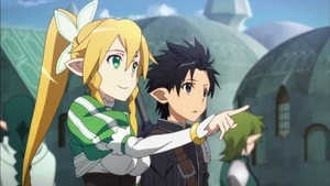 キリト、リーファ、モブ