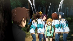 相良 良晴、津田 信澄、美少女親衛隊