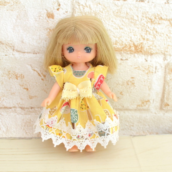 ミキちゃんマキちゃんサイズのきのこワンピース♪ : リカちゃん服