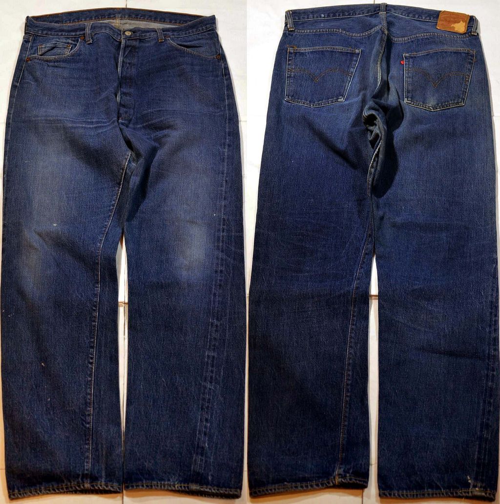 h435/LEVIS501 66前期 ヴィンテージ ビッグサイズ 極上 イエロー