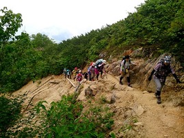 合戦尾根の登り