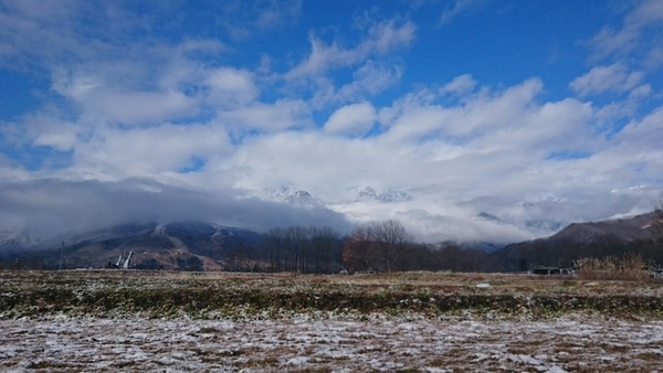 今日の白馬三山 '16年11月24日