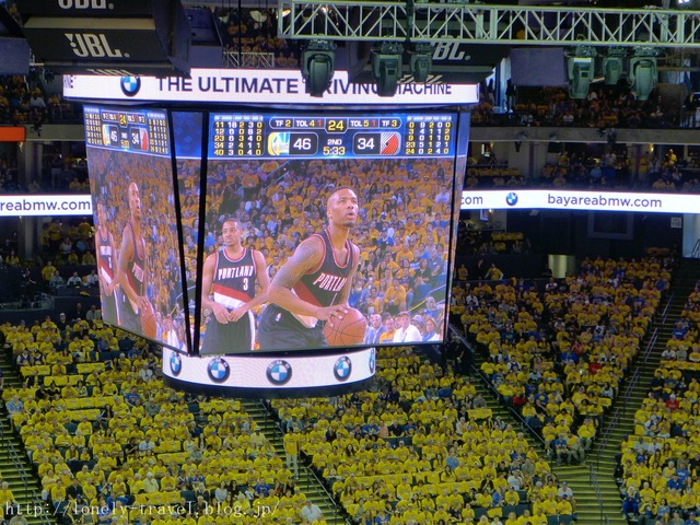 NBAプレイオフ ブレイザーズVSウォーリアーズ