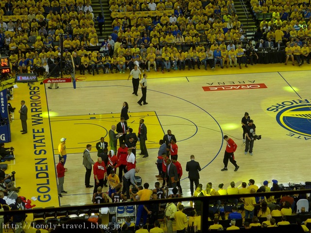 NBAプレイオフ ブレイザーズVSウォーリアーズ