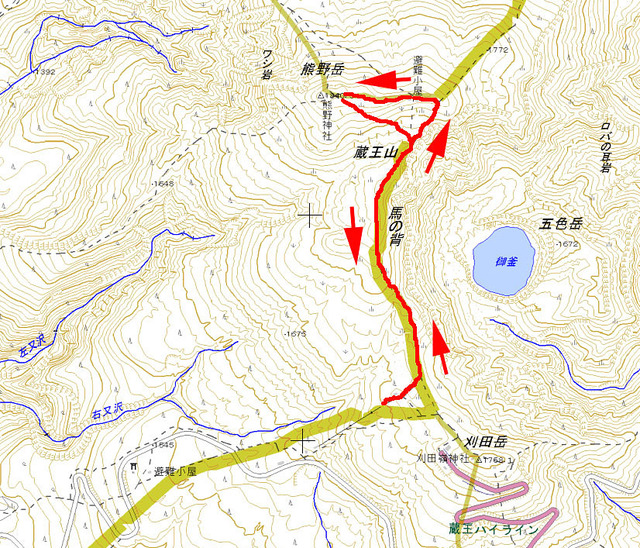 蔵王 地図