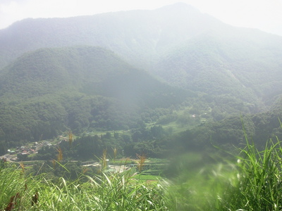 山々。まだ余裕があった
