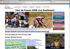 Tour de France 2008 Live Dashboard
