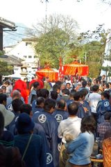 今宮神社_やすらい祭_氏子町へ