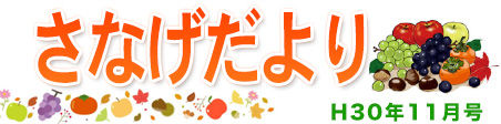 さなげだより 2018年11月号