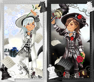 ヒバリ新アバシステム Black&White(ポーズ重視)