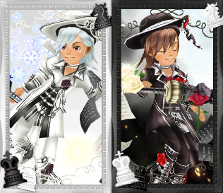 ヒバリ新アバシステム Black&White(表情重視)