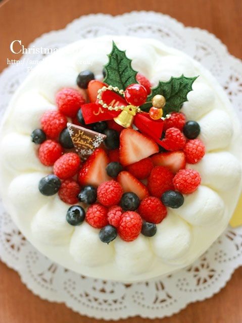クリスマスケーキ15 ベリーのヨーグルトムースケーキと黒歴史達 るぅのおいしいうちごはん Powered By ライブドアブログ