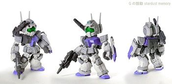 ガンダムコンバージ　ジムキャノン　改造　リペイント ガンダムコンバージ ジムキャノン 改造 リペイント ガンダム