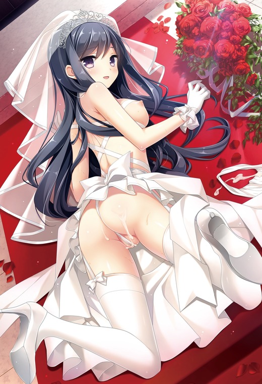 四条院 莉里香【ウェディングドレス姿】エロ画像（イラスト：兼清みわ）