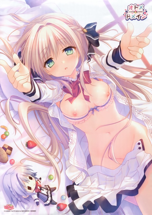 西園寺 風莉【制服半脱ぎ】おっぱいエロ画像（イラスト：館川まこ）
