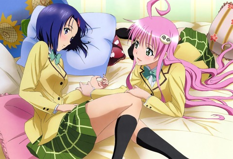 西連寺春菜&ララ【彩南高校制服】To LOVEる(PC・PSVita)壁紙・画像