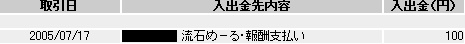 20050717流石めーる入金
