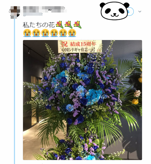 Zepp NagoyaSID 15th Anniversaryと中国シドギャさん達のお花まとめ