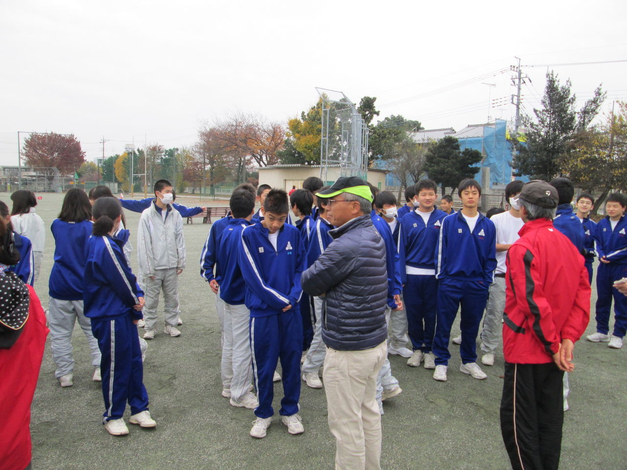 埼玉県ペタンク・ブール連盟熊谷市立三尻中学校で、ペタンク体験実施