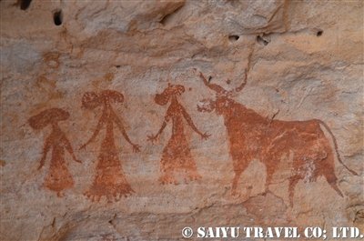 テルケイ東 ウシと女性